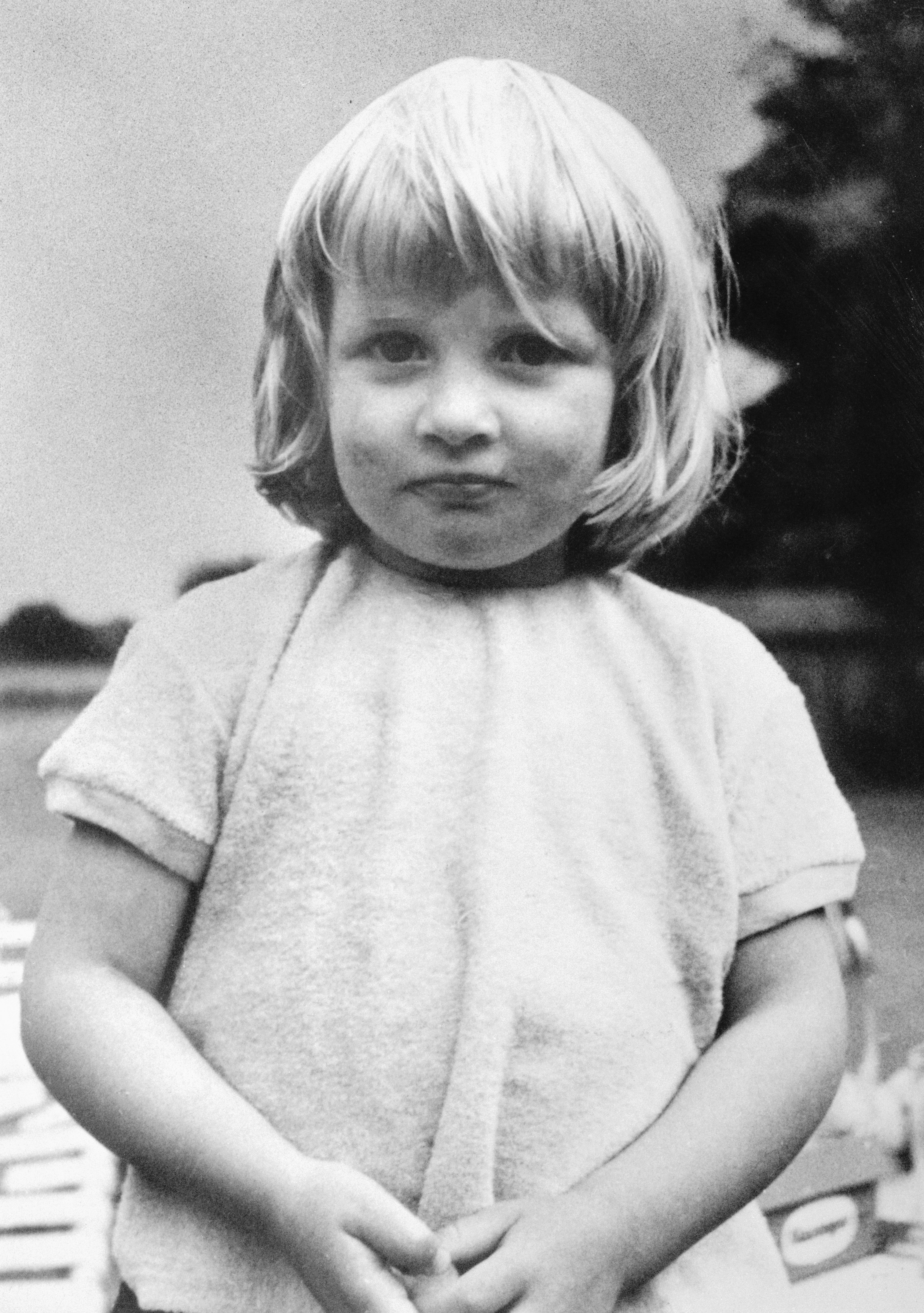 Lady Diana Spencer at age three at Park House, Sandringham in England, circa 1964. | Source: Getty Images