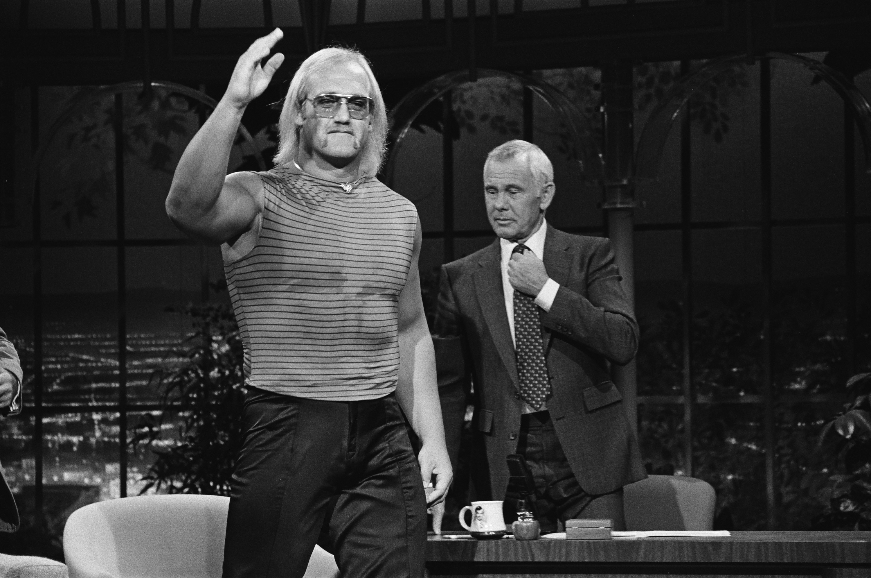 Hulk Hogan during an interview on "The Tonight Show Starring Johnny Carson" on June 15, 1982. | Source: Getty Images