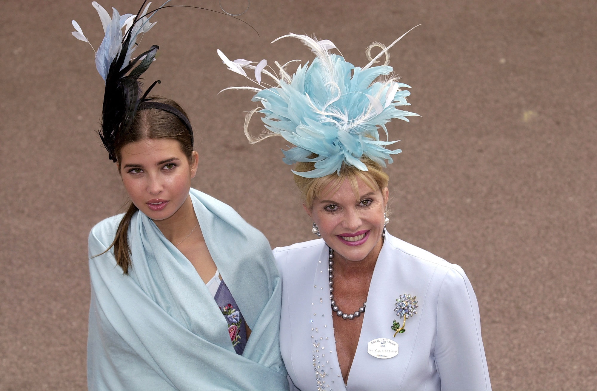 Ivana and Ivanka Trump at Ascot Races in Berkshire on June 21, 2000, in Ascot, United Kingdom.