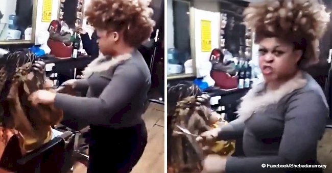 Hairdresser aggressively cut customer's braids because she couldn't pay in viral video