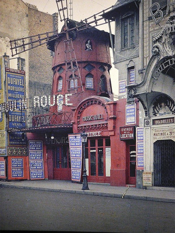 Moulin Rouge, Paris, 1914. Image Source: YouTube/DailyMail Moulin Rouge, Paris, 1914. Image Source: YouTube/DailyMail