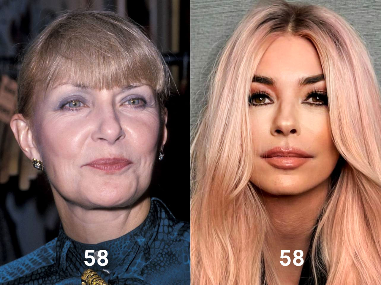 Joanne Woodward and Shania Twain at 58 | Source: Getty Images | Instagram/shaniatwain