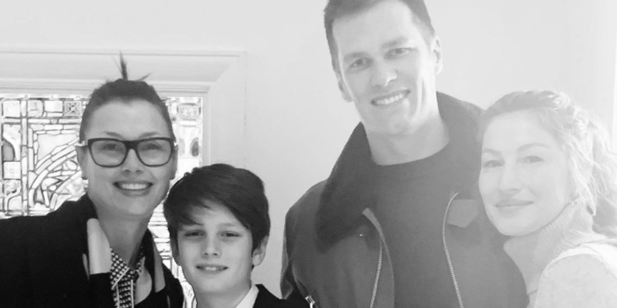 Bridget Moynahan and Tom Brady with their son and Gisele Bündchen | Source: Instagram.com/tombrady/