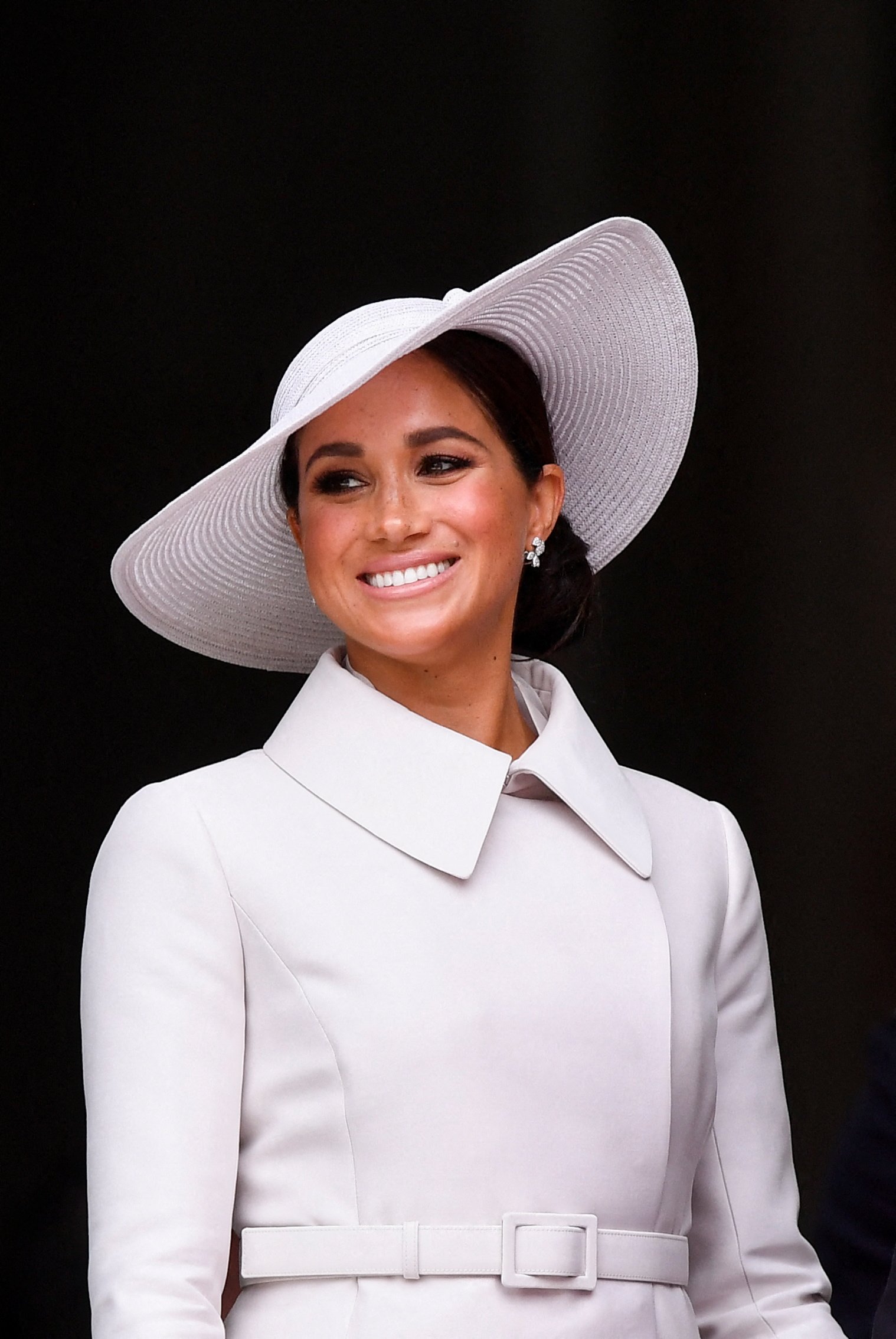 Britain's Meghan, Duchess of Sussex, attend the National Service of Thanksgiving for The Queen's reign at Saint Paul's Cathedral in London on June 3, 2022. | Source: Getty Images