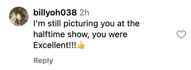 A fan comment on Dolly Parton's recent Instagram post dated November 2023 | Source: Instagram.com/dollyparton