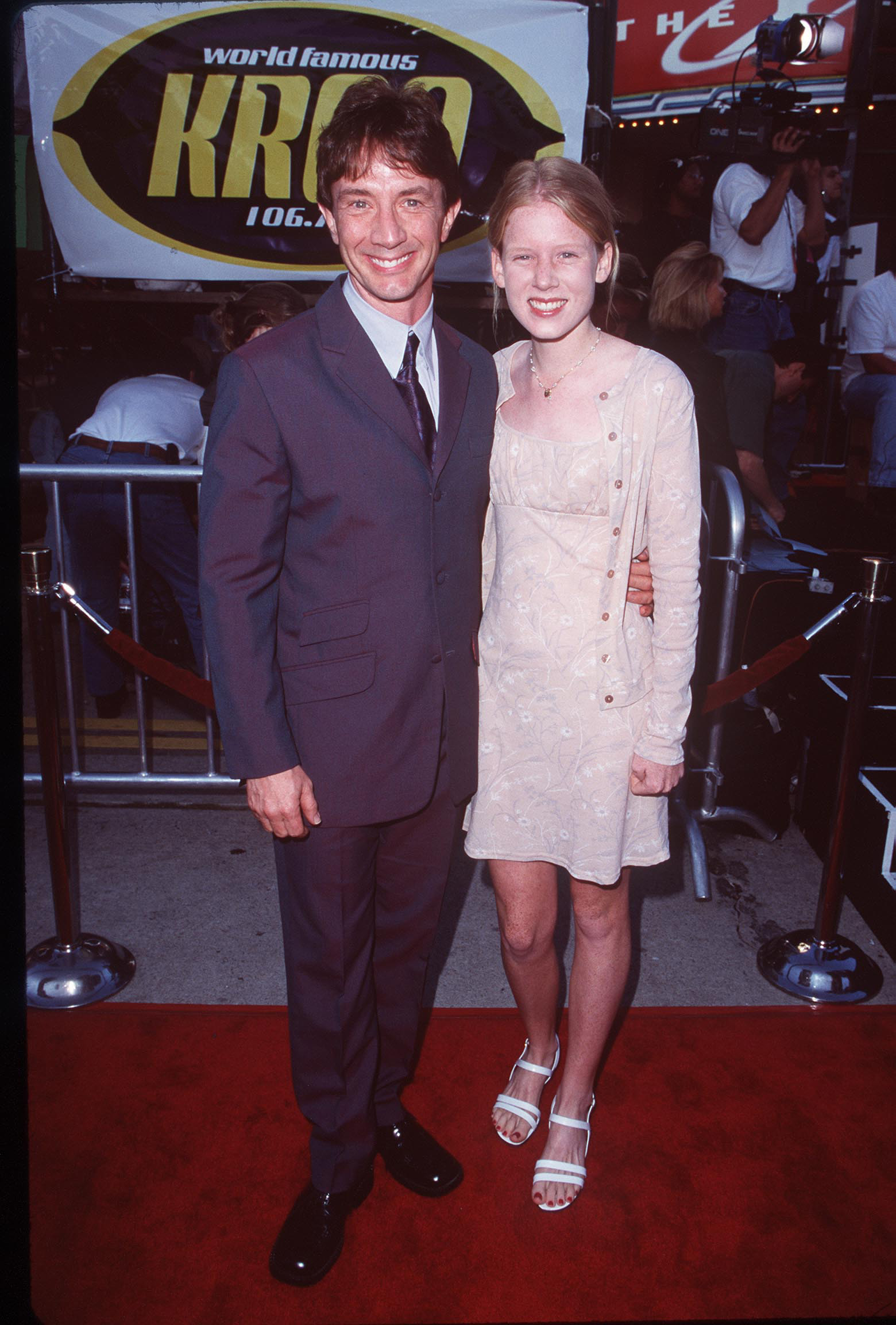 Martin Short and Katherine Elizabeth Short at the "The X-Files" Los Angeles Premiere on June 11, 1998, in Westwood, California. | Source: Getty Images