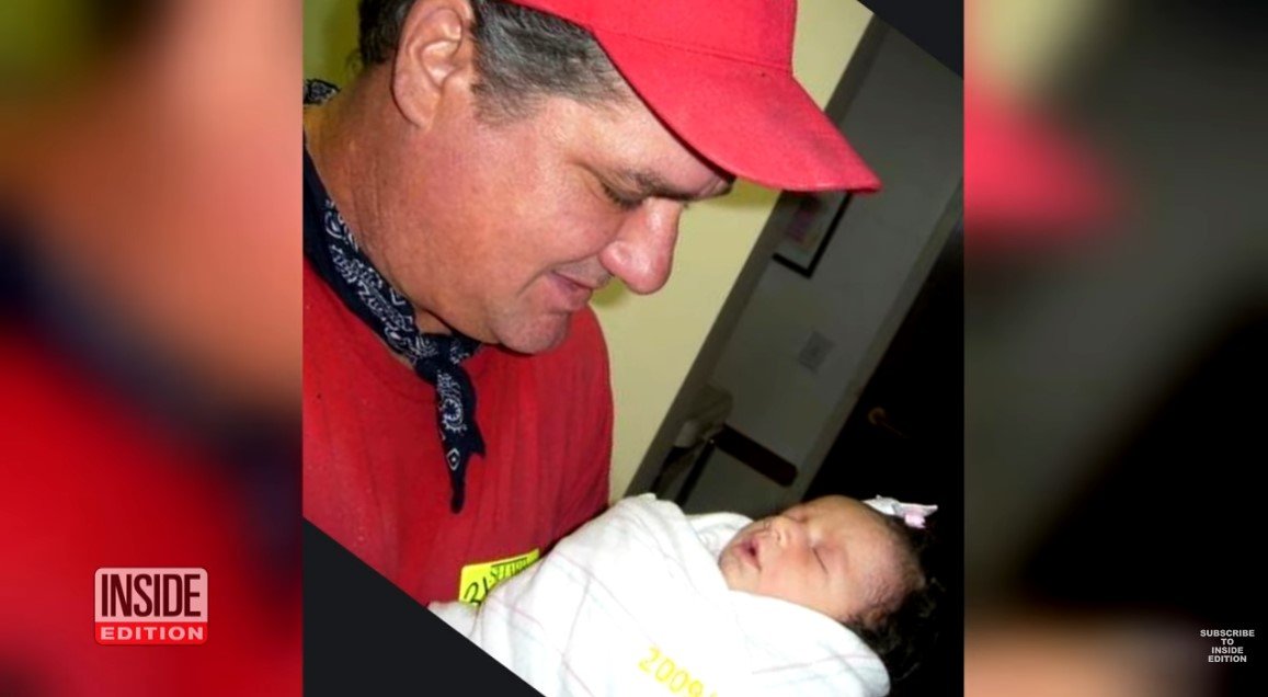 Picture of Shantel Carrillo's dad holding her first daughter | Source: Youtube/ Inside Edition