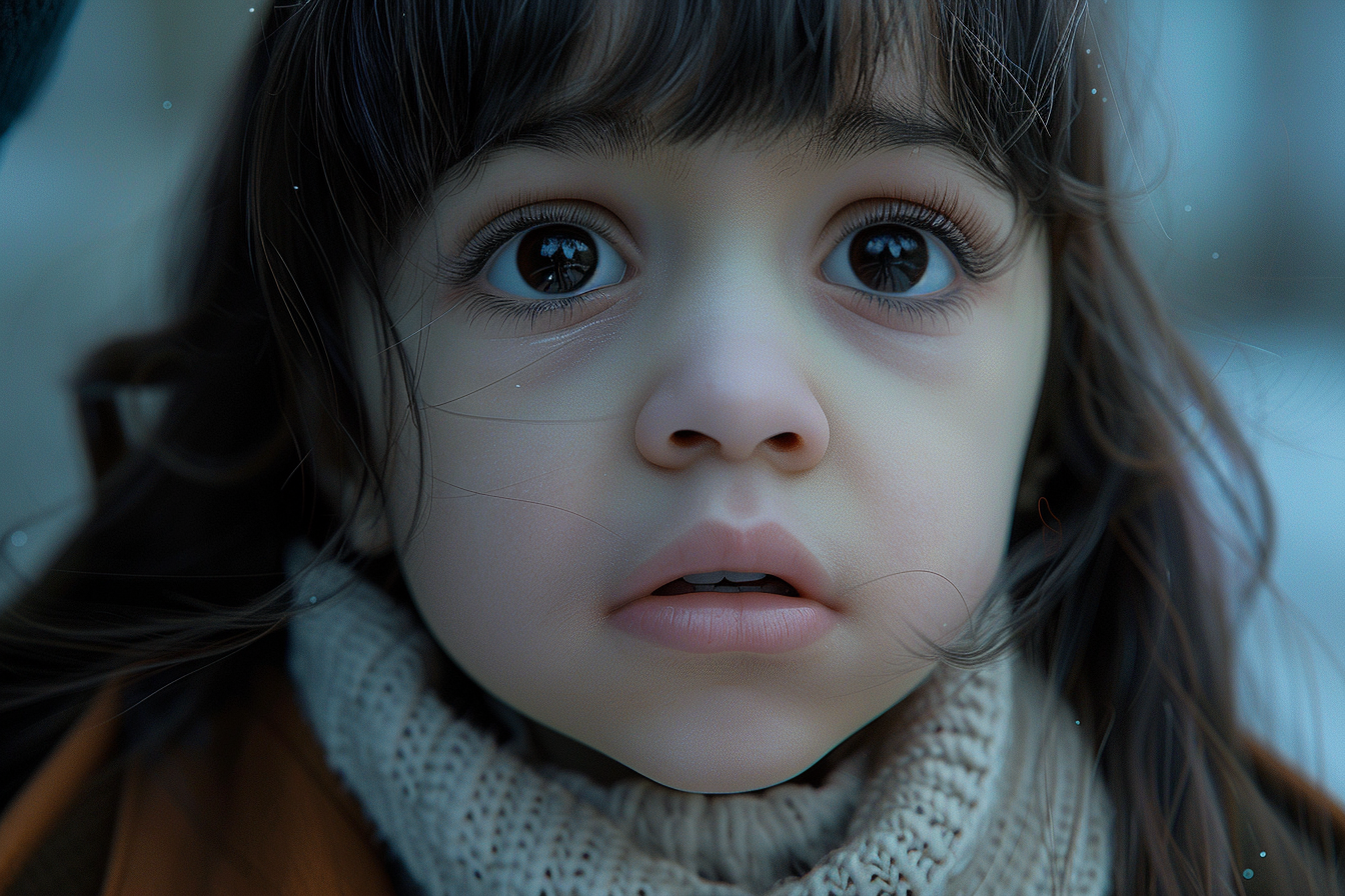 Close-up shot of a girl talking to someone | Source: Midjourney