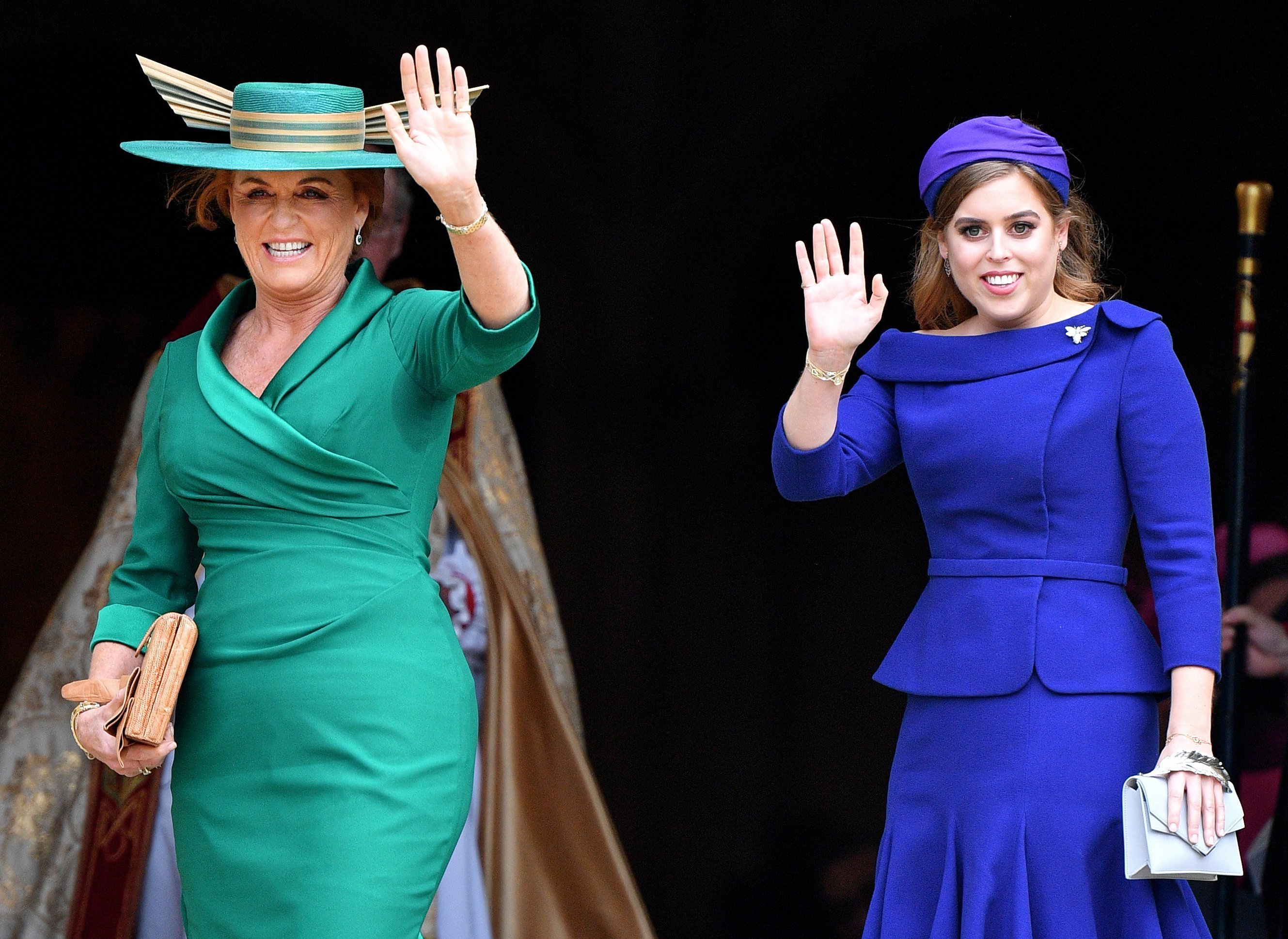 Sarah Ferguson and Princess Beatrice at Princess Eugenie's wedding | Photo: Getty Images