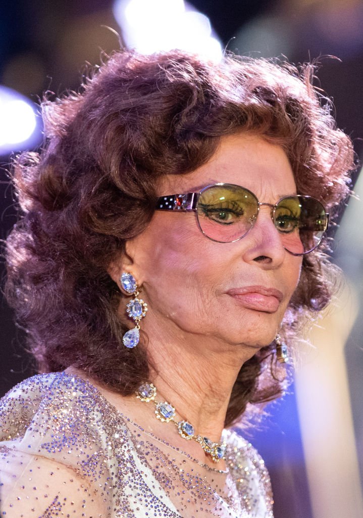 Sophia Loren, actrice italienne, lors de la cérémonie de dénomination sur la Plaza à bord du navire de croisière MSC Grandiosa. | Photo : Getty Images