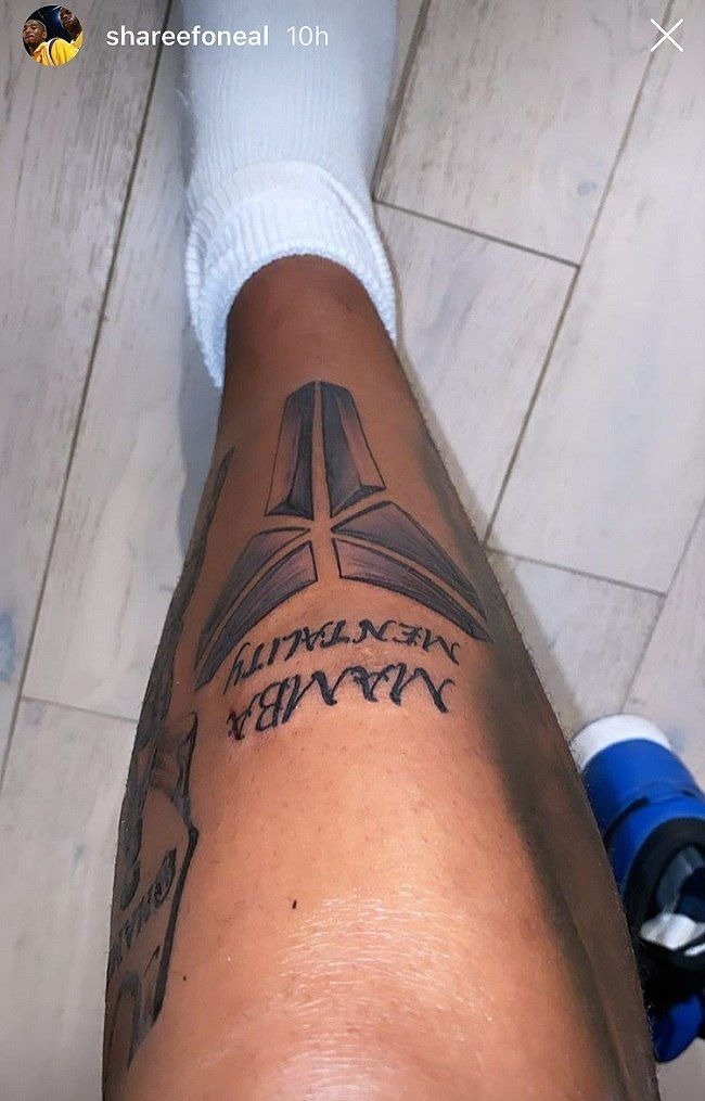 Shareef's tatoo in honor of the late Kobe Bryant | Photo: Instagram/Shareef O'neel