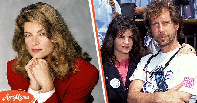 [Left] Kirstie Alley at a photoshoot; Kirstie Alley and Parker Stevenson at an event | Source: Getty Images