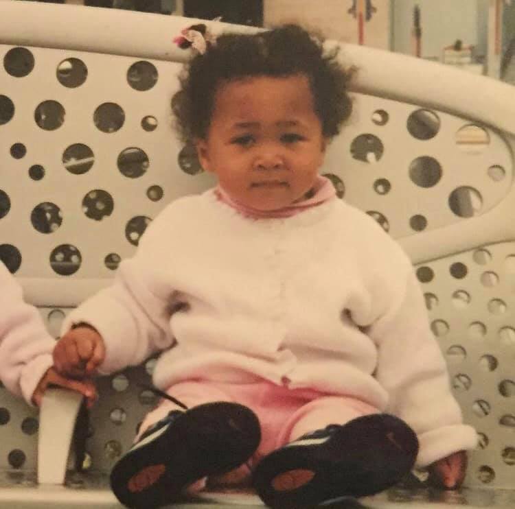 A nostalgic photo of the tennis star as a baby, posted on October 16, 2021. | Source: Facebook/Naomi Osaka 大坂なおみ