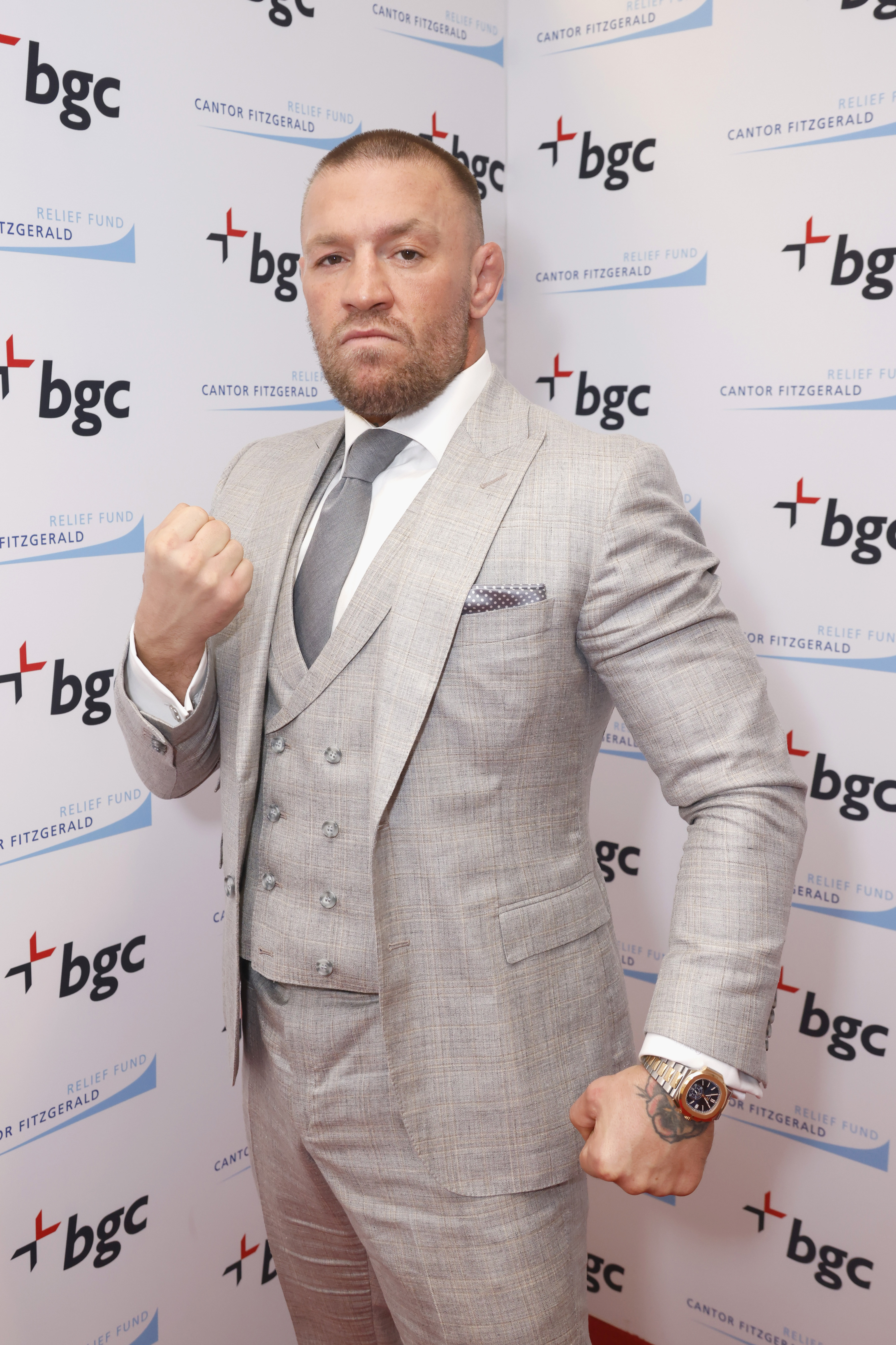 Conor McGregor attends Charity Day 2025 Hosted by Cantor Fitzgerald Relief Fund at BGC Group on 11 September 2025 in New York City. | Source: Getty Images
