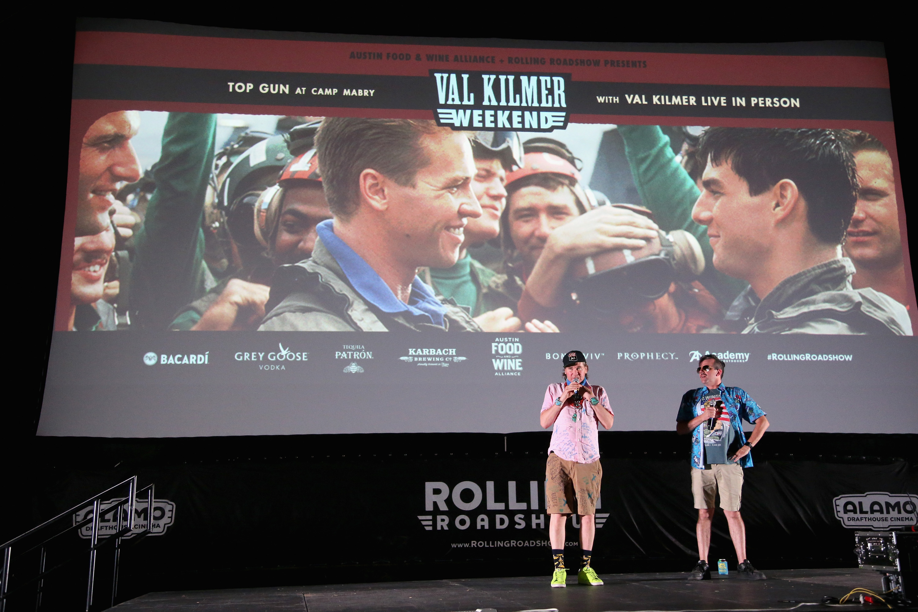 Val Kilmer who played Iceman in the film, introduces a special screening of "Top Gun" at Camp Mabry on September 1, 2019 in Austin, Texas. | Source: Getty Images