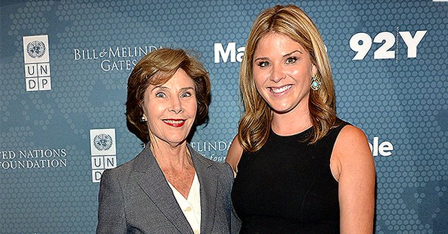 Jenna Bush Hagar with her mother former First lady Laura Bush