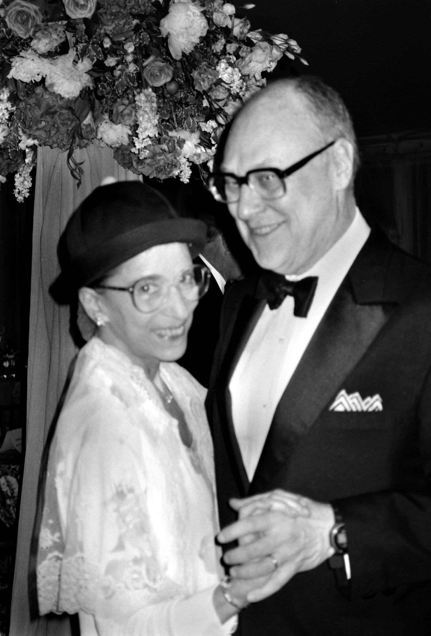Ruth Bader Ginsburg and Martin Ginsburg at a formal event, Washington, DC. | Source: Getty Images
