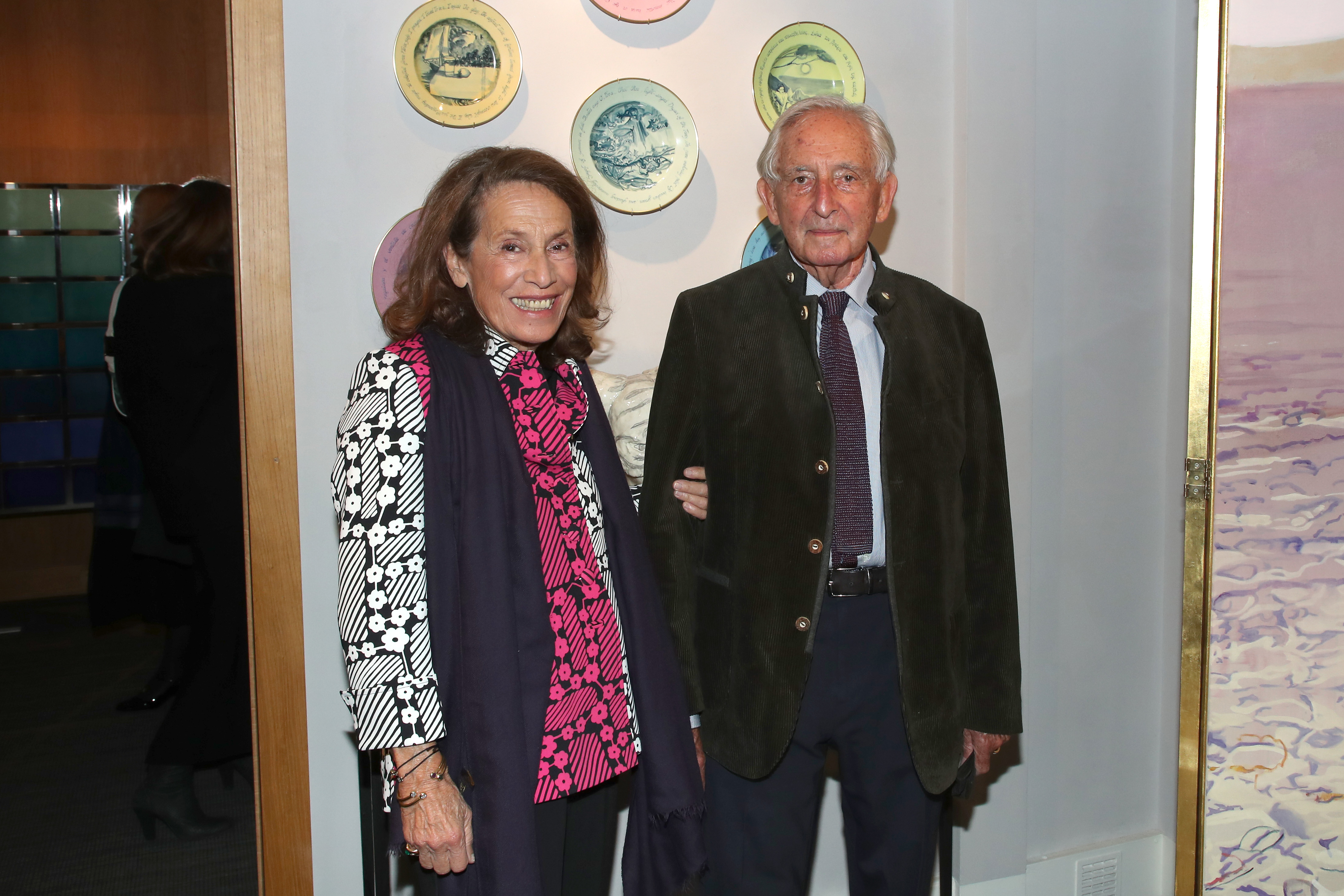 Marina Karella and Prince Michael of Greece at the "Reborn Project – Ginori Art Collection" in Paris on November 2, 2021 | Source: Getty Images