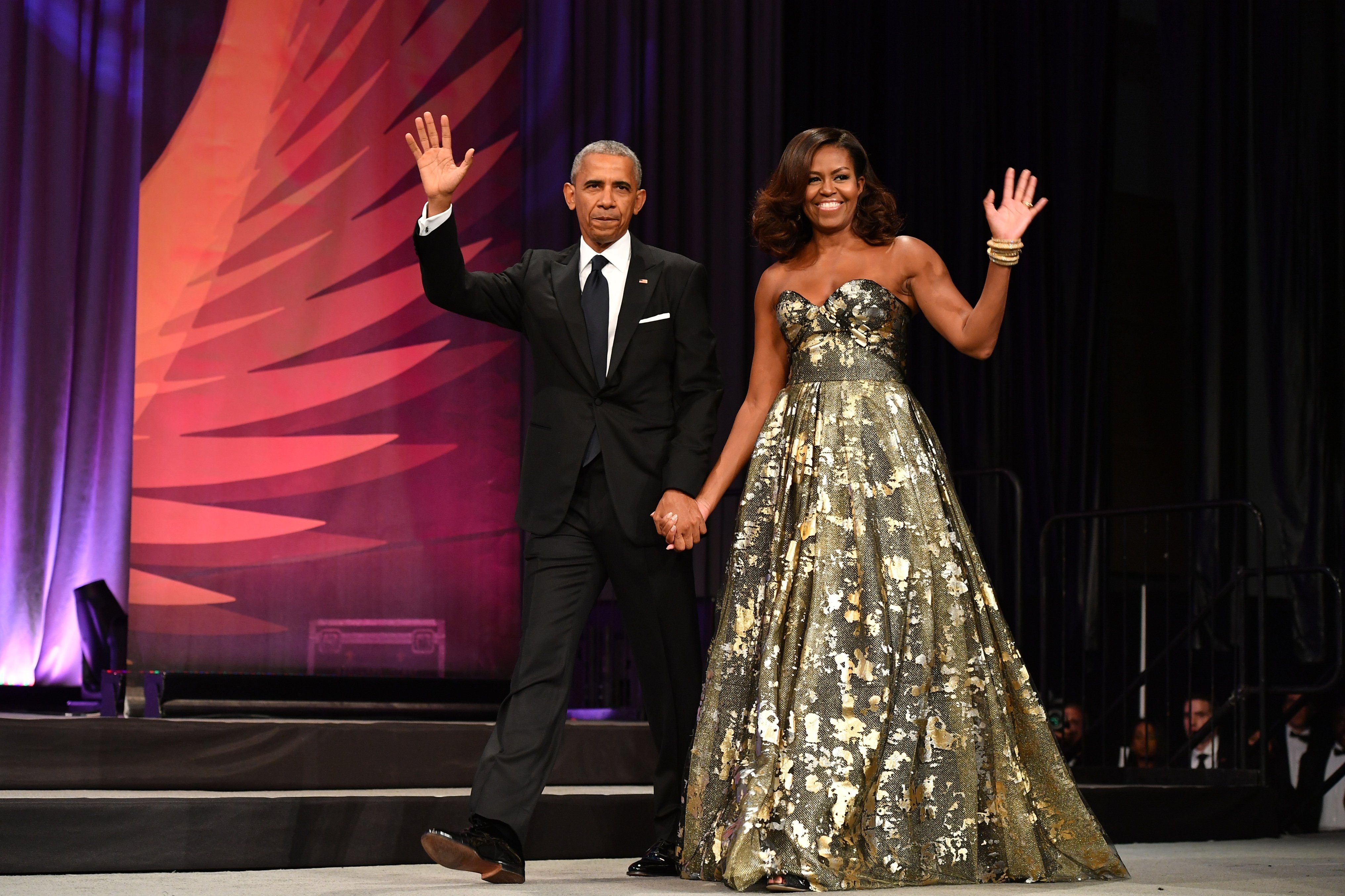 Barack Obama and Michelle Obama arrive at the Phoenix Awards Dinner at Walter E. Washington Convention Center on September 17, 2016 | Photo: GettyImages