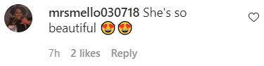 A screenshot of a fan's comment from Fantasia Barrino's post on Instagram | Photo: Instagram/tasiasworld
