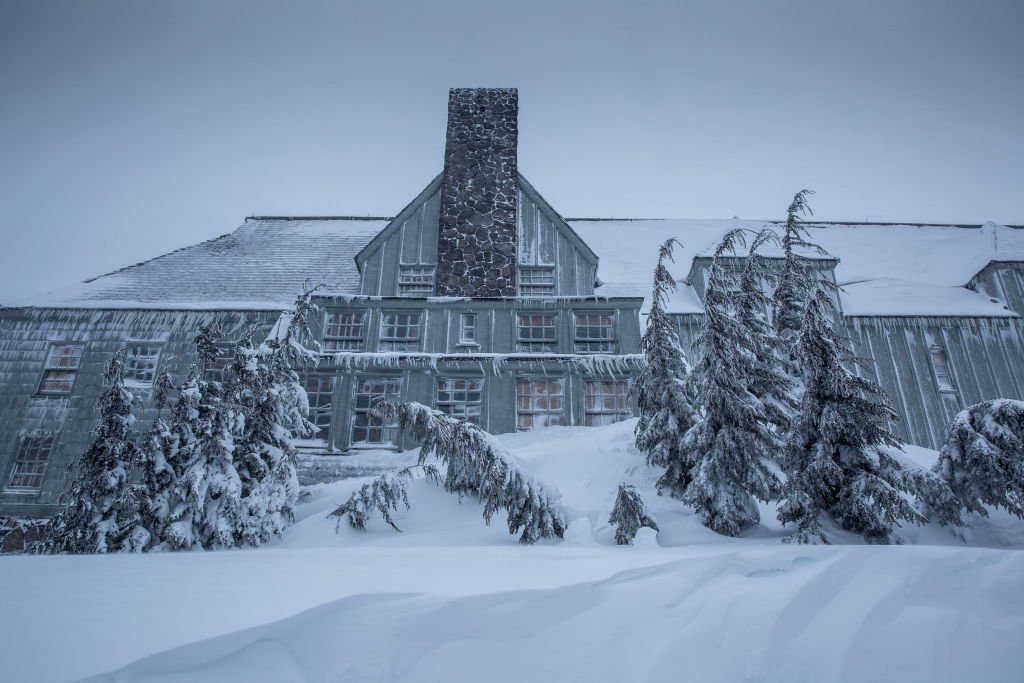 The exterior of the historic Timberline Lodge became the fictional Overlook Hotel in Stanley Kubrick's horror masterpiece film, "The Shining." | Getty Images