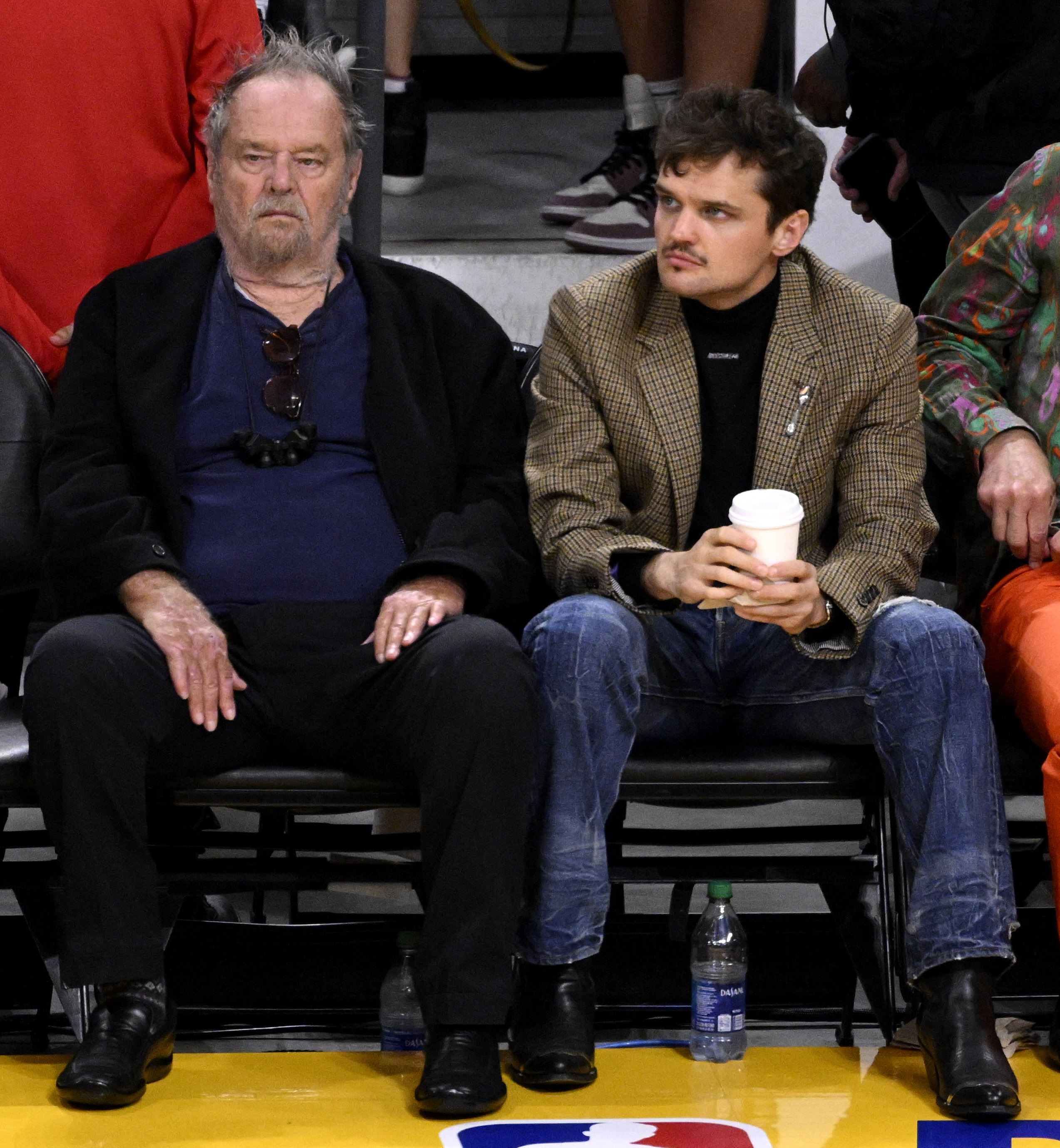 Jack Nicholson and Ray Nicholson at the finals NBA playoff basketball game between the Los Angeles Lakers and the Denver Nuggets in Los Angeles on May 20, 2023 | Source: Getty Images