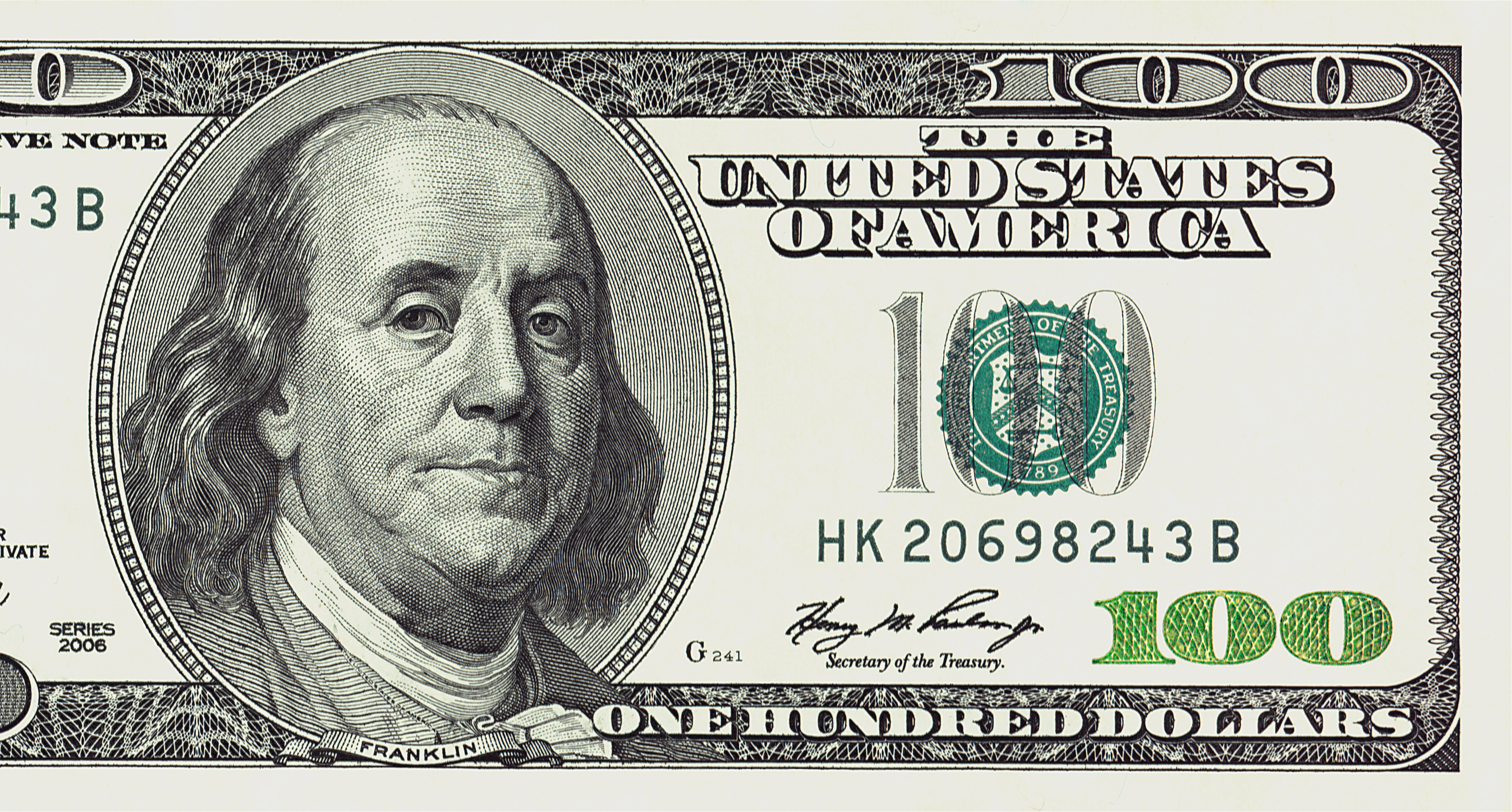 One hundred dollar bill | Source: Shutterstock