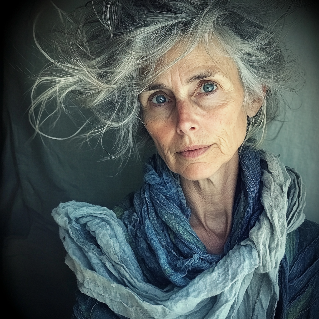 A disheveled old woman | Source: Midjourney