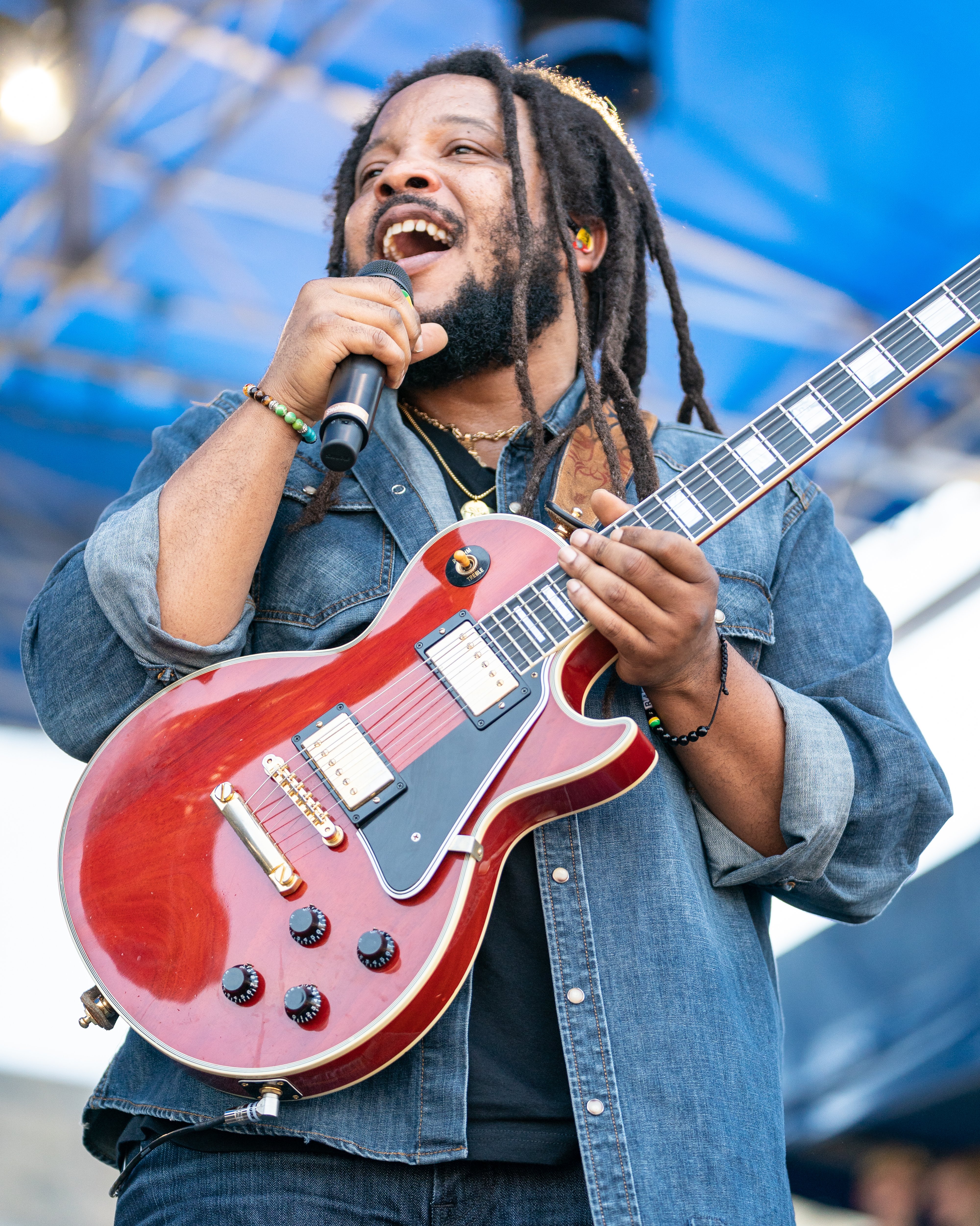 Stephen Marley at the 60th annual Newport Folk Festival 2019 on July 28, 2019 | Source: Getty Images
