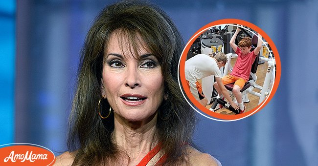 Photo of actress Susan Lucci [left] Susan Lucci's grandson Brendan [right] | Photo: Getty Images instagram.com/brendanhesterberg