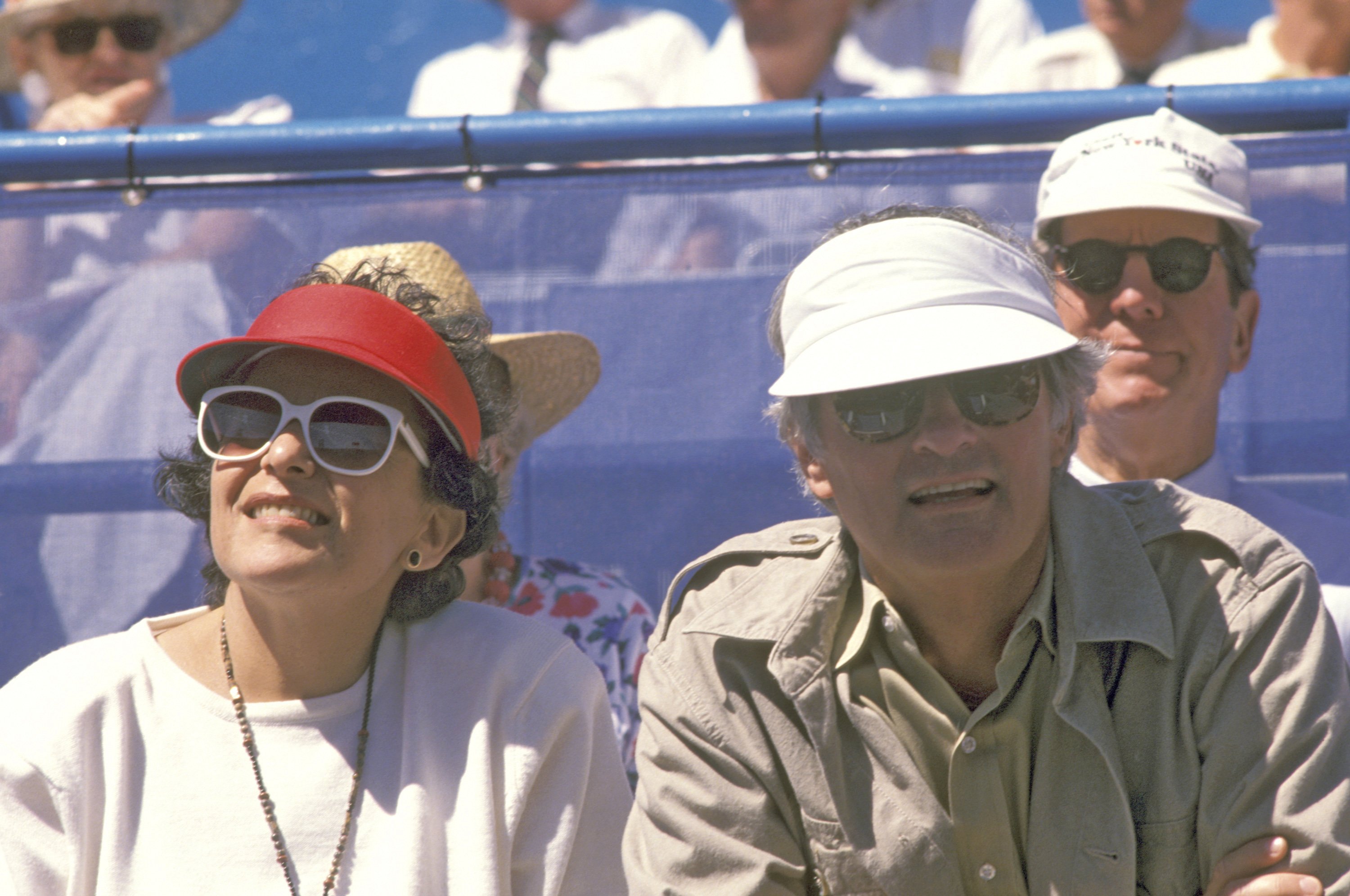 Arlene and Alan Alda during the U.S. Open on September 8, 1990, in Queens, New York | Source: Getty Images