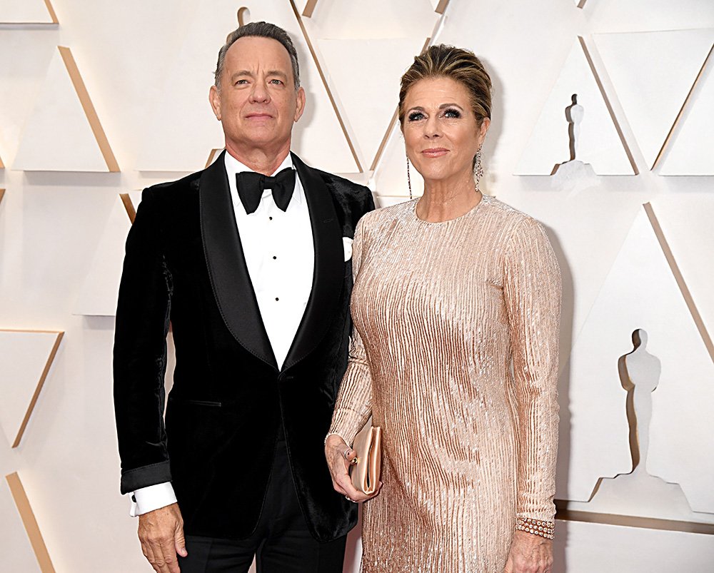 Tom Hanks and Rita Wilson attending the 92nd Annual Academy Awards at Hollywood and Highland in Hollywood, California in February 2020. I Image: Getty Images.