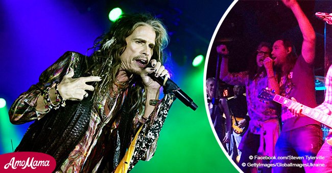 Video of Steven Tyler joining a bar band for impromptu performance proves why he is a rock star