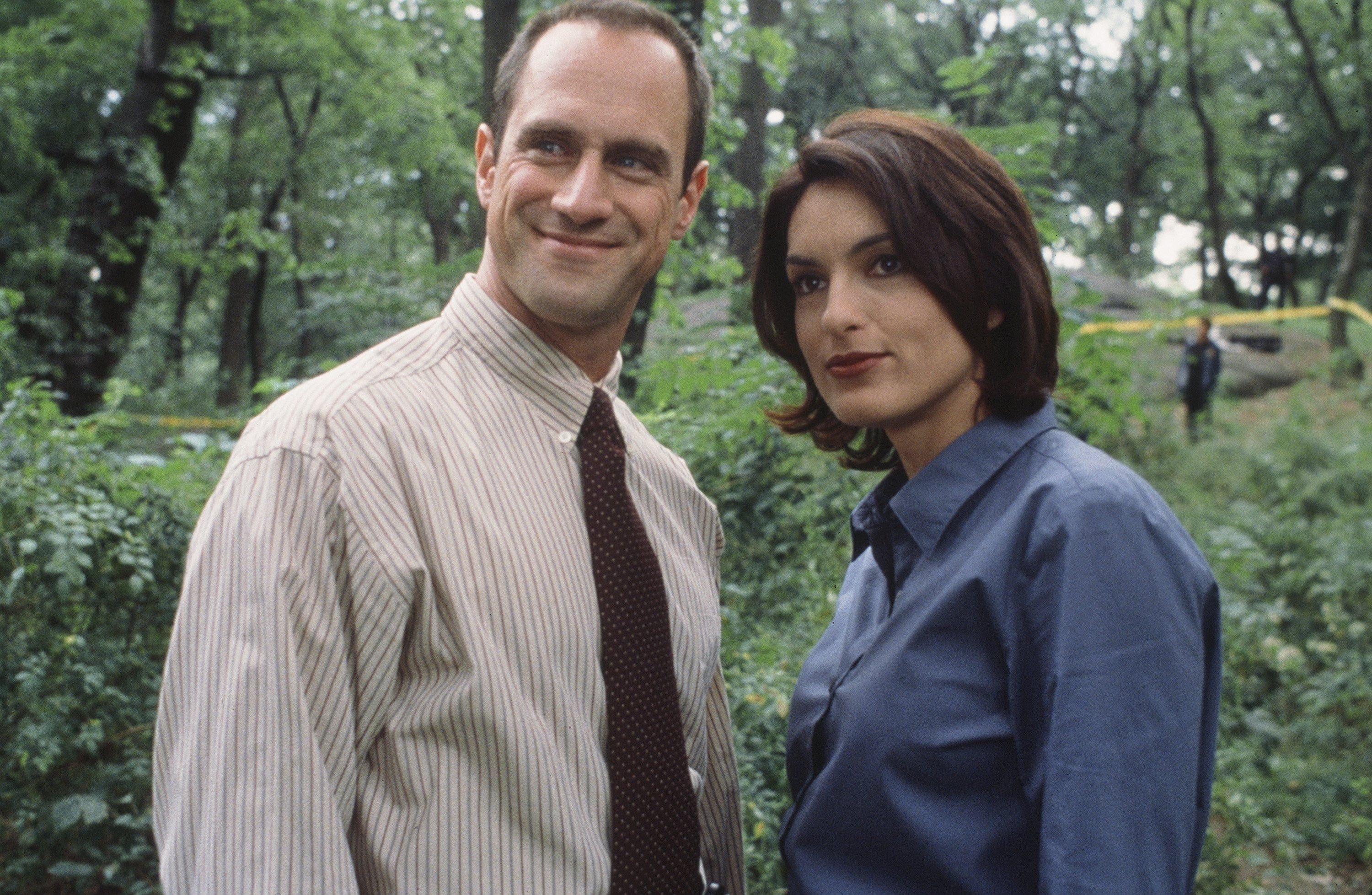 Christopher Meloni as Detective Elliot Stabler, Mariska Hargitay as Detective Olivia Benson. | Getty Images