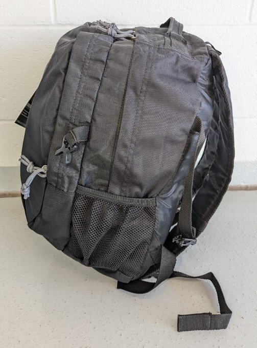 A black "Ozark Trail Hiker Pack" backpack | Source: X/@fbiphoenix