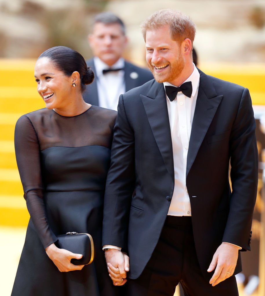 Meghan Markle and Prince Harry attend "The Lion King" European Premiere at Leicester Square in London | Photo: Getty Images