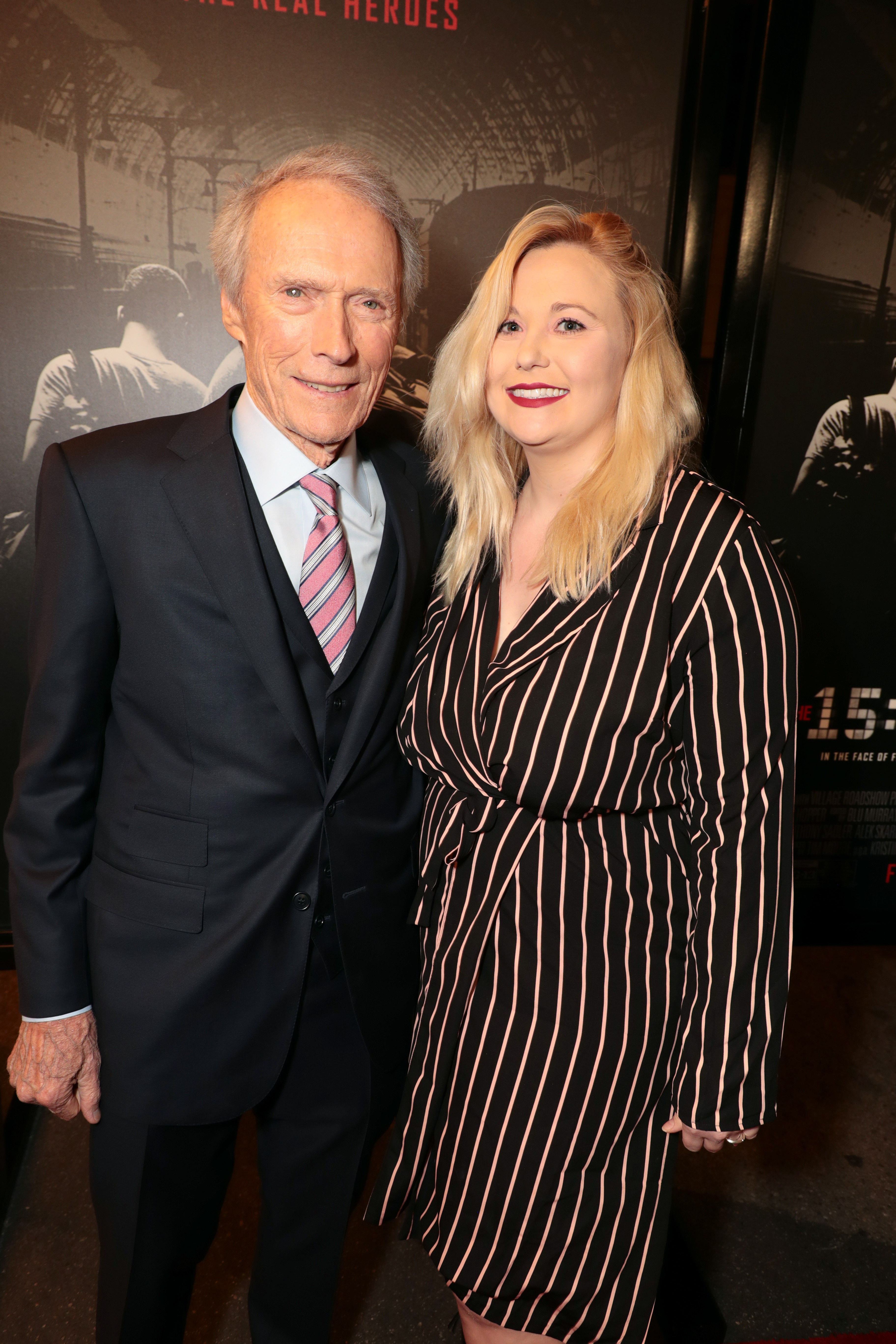 Clint and Kathryn Eastwood at "The 15:17 to Paris" world premiere on February 5, 2018. | Source: Getty Images