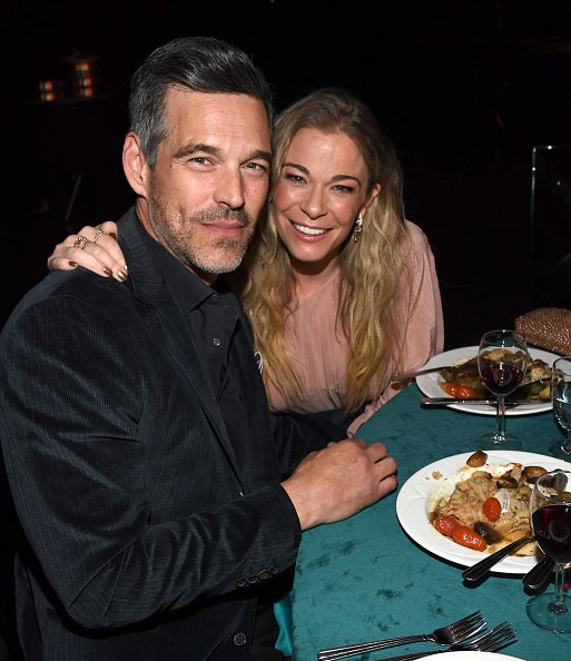 Eddie Cibrian and LeAnn Rimes at Los Angeles Convention Center on January 24, 2020 in Los Angeles, California. | Source: Getty Images