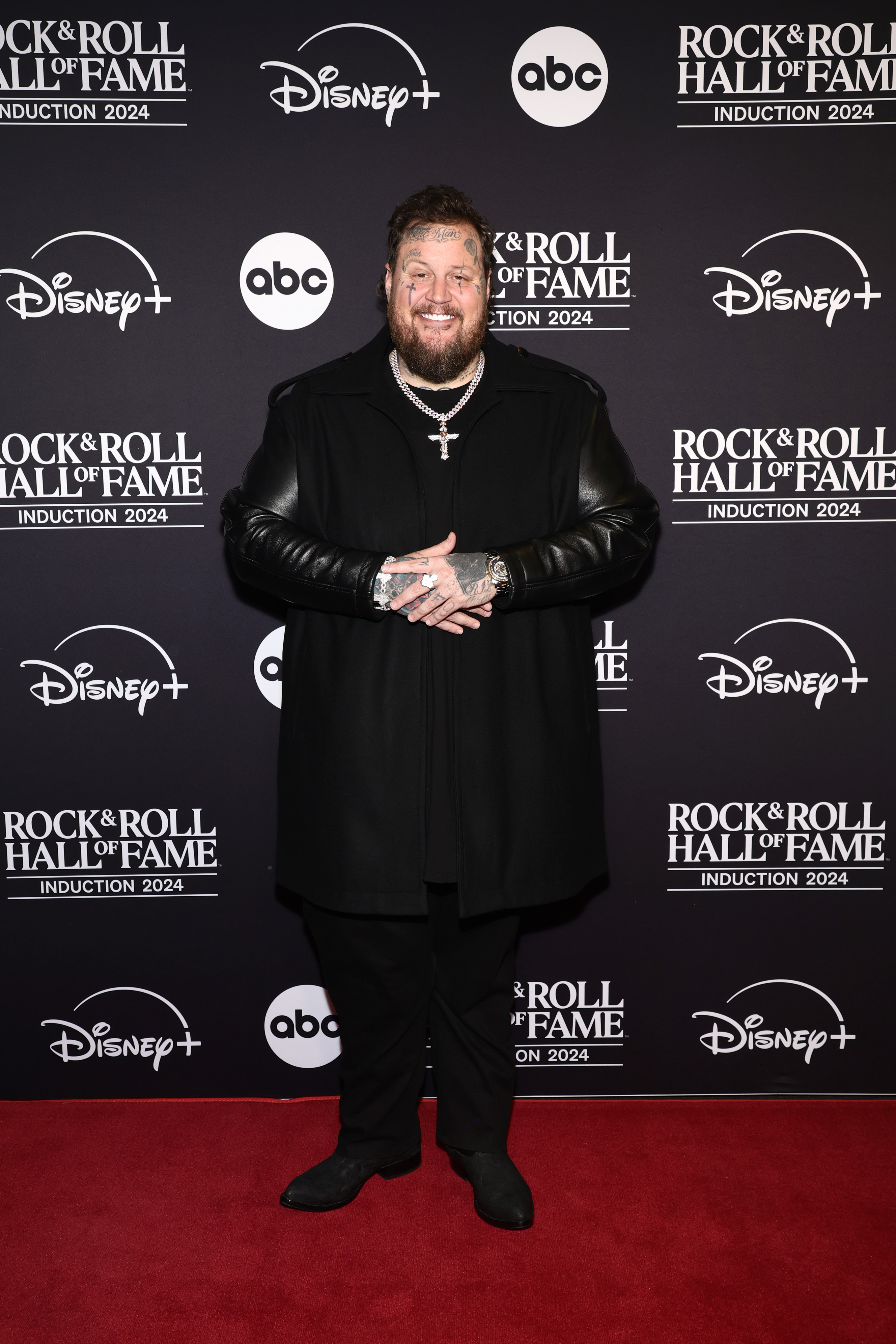 Jelly Roll at the 2024 Rock & Roll Hall of Fame Induction Ceremony in Cleveland, Ohio, on October 19, 2024 | Source: Getty Images