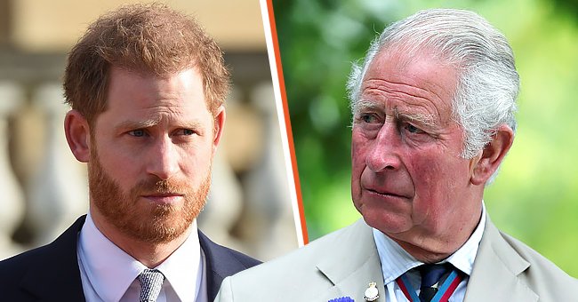 Príncipe Harry el 16 de enero de 2020 en Londres, Inglaterra [izquierda]; Príncipe Charles el 15 de agosto de 2020 en Alrewas, Inglaterra [derecha] | Foto: Getty Images