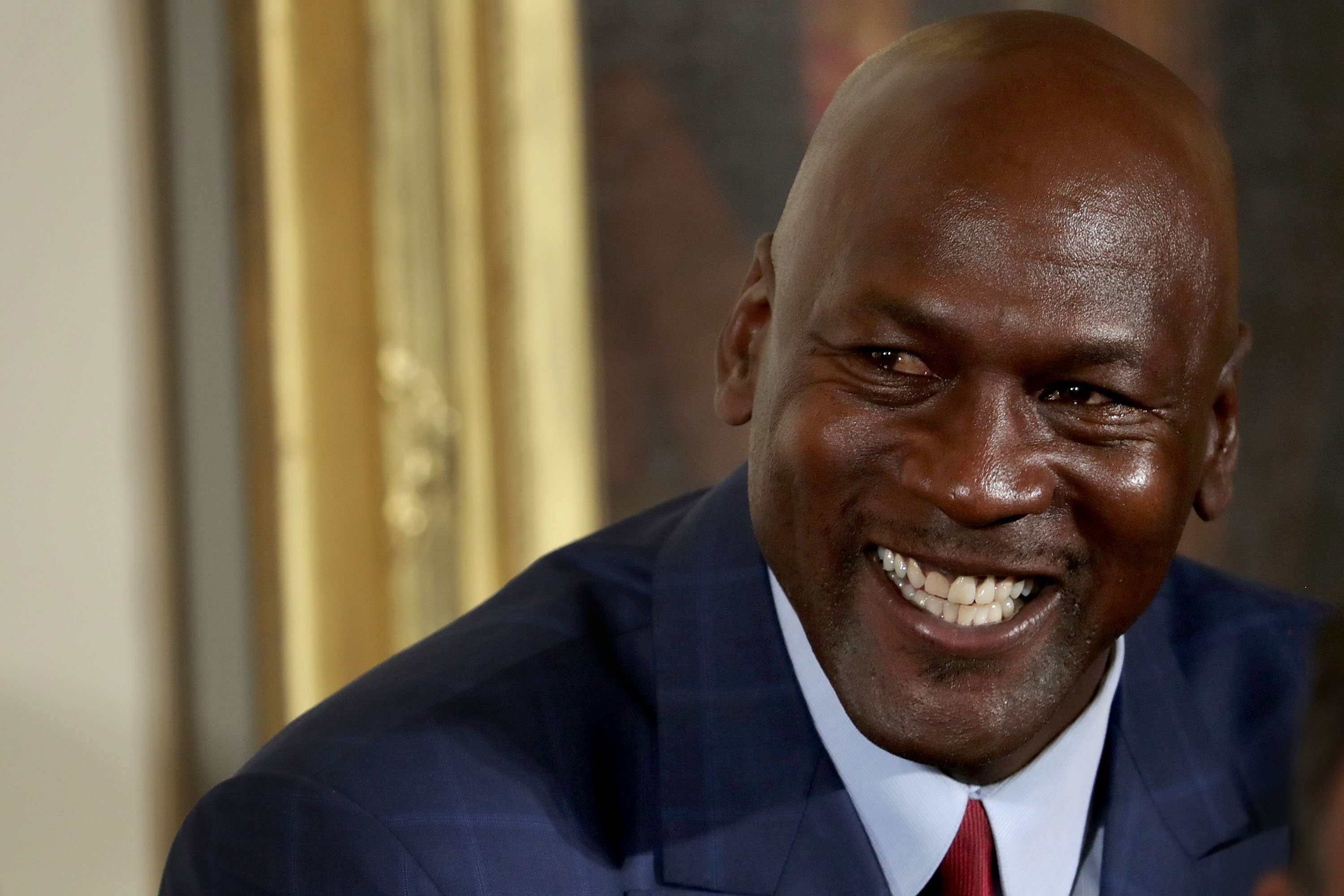 Michael Jordan before being awarded the Presidential Medal of Freedom by U.S. President Barack Obama on November 22, 2016. | Photo: GettyImages