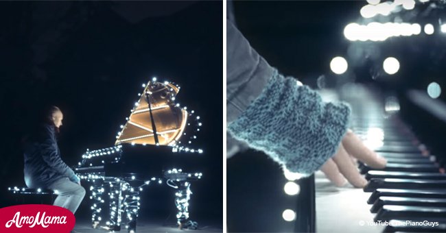 Un homme lie 500 000 ampoules aux touches de son piano tout cela pour une performance à couper le souffle