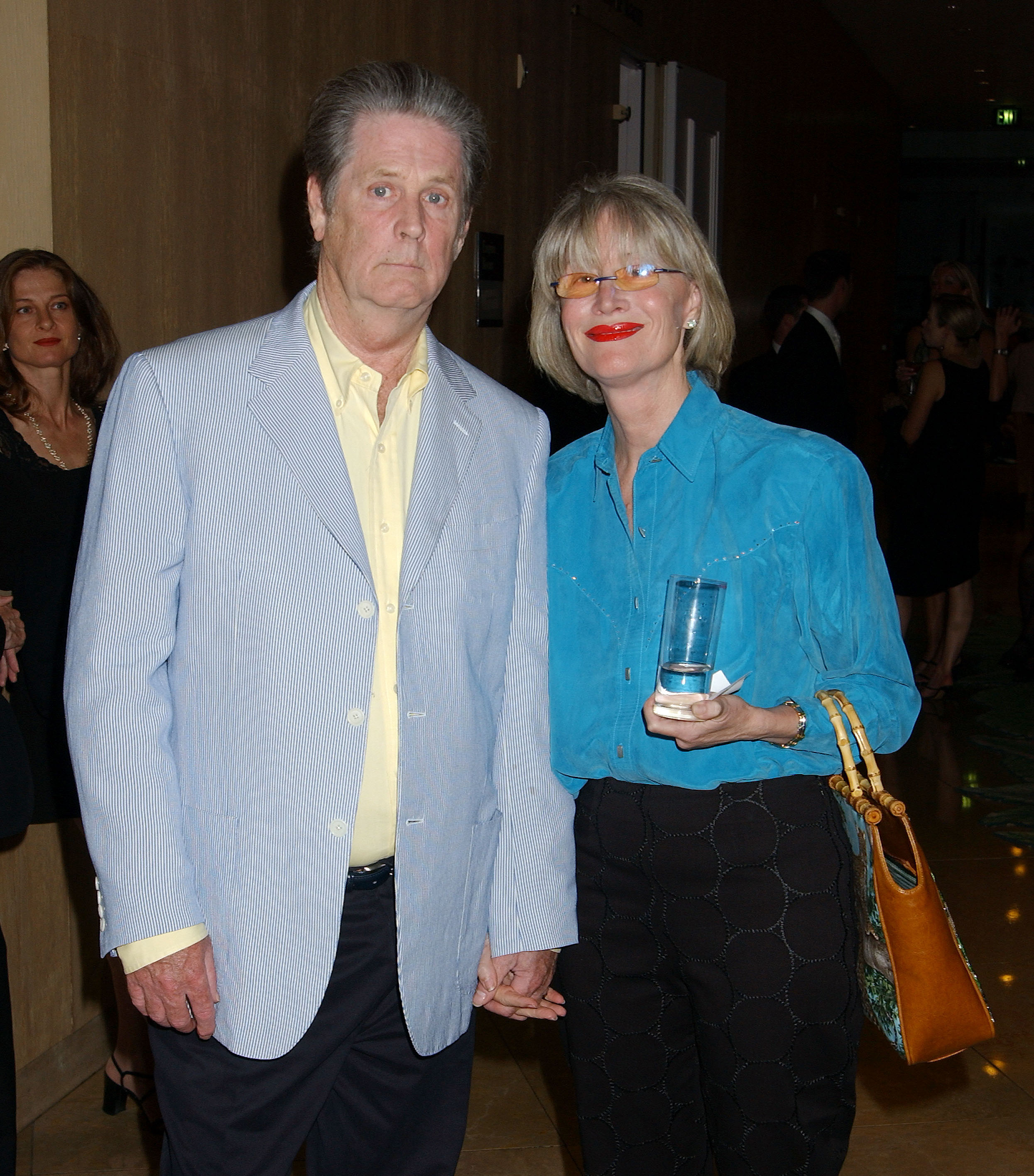 Brian and Melinda Wilson during The 3rd Annual Adopt-A-Minefield Benefit Gala at Beverly Hilton Hotel in Beverly Hills, California, in 2003. | Source: Getty Images