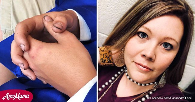 Mom shares touching story behind teen son's dirty finger nails in senior picture