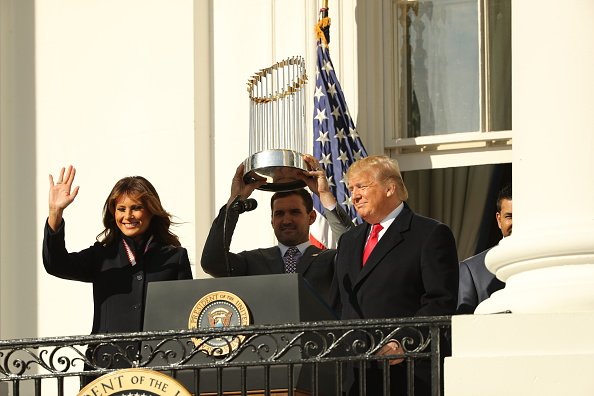 Le président Donald Trump et la première dame Melania Trump accueillent les champions de la série mondiale 2019, les Nationals de Washington, à la Maison Blanche le 4 novembre 2019 à Washington, DC | Photo: Getty Images