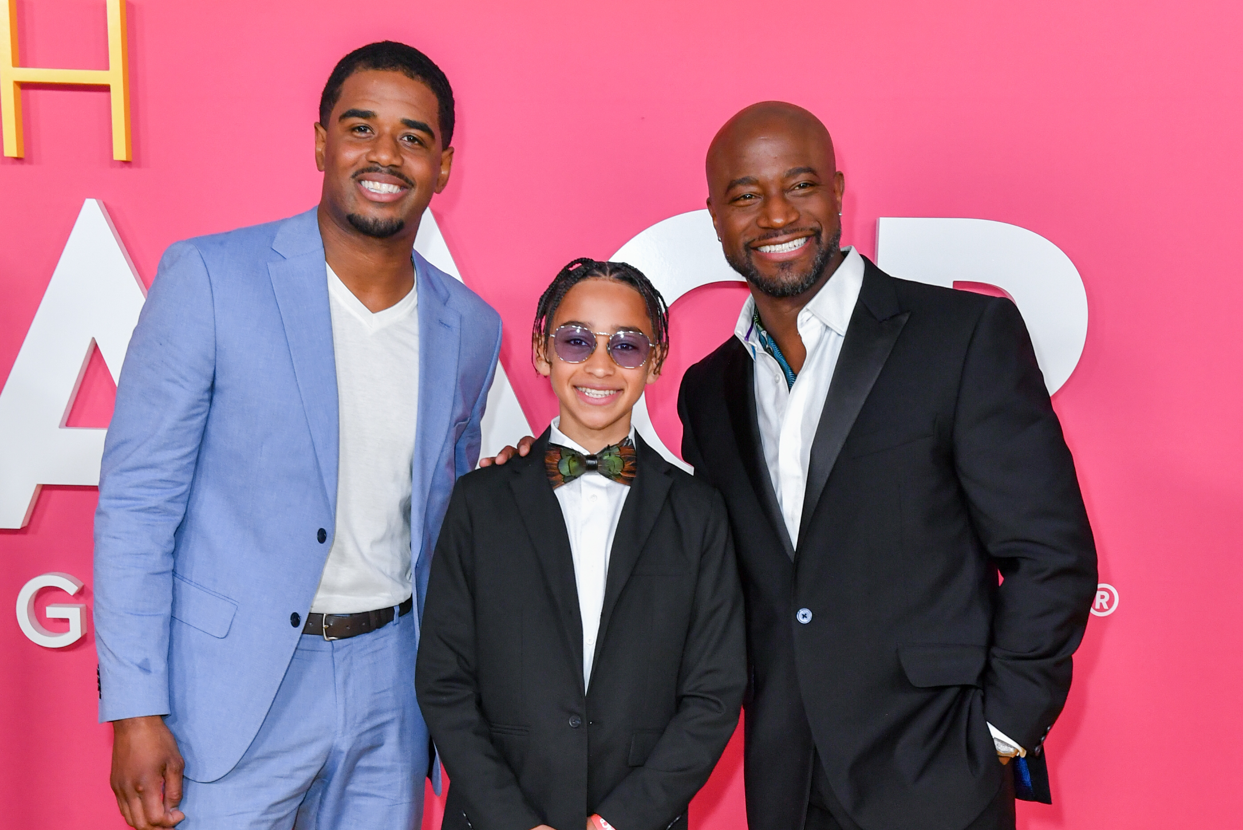 Guest, Walker Nathaniel Diggs, and Taye Diggs on February 25, 2023, in Pasadena, California | Source: Getty Images