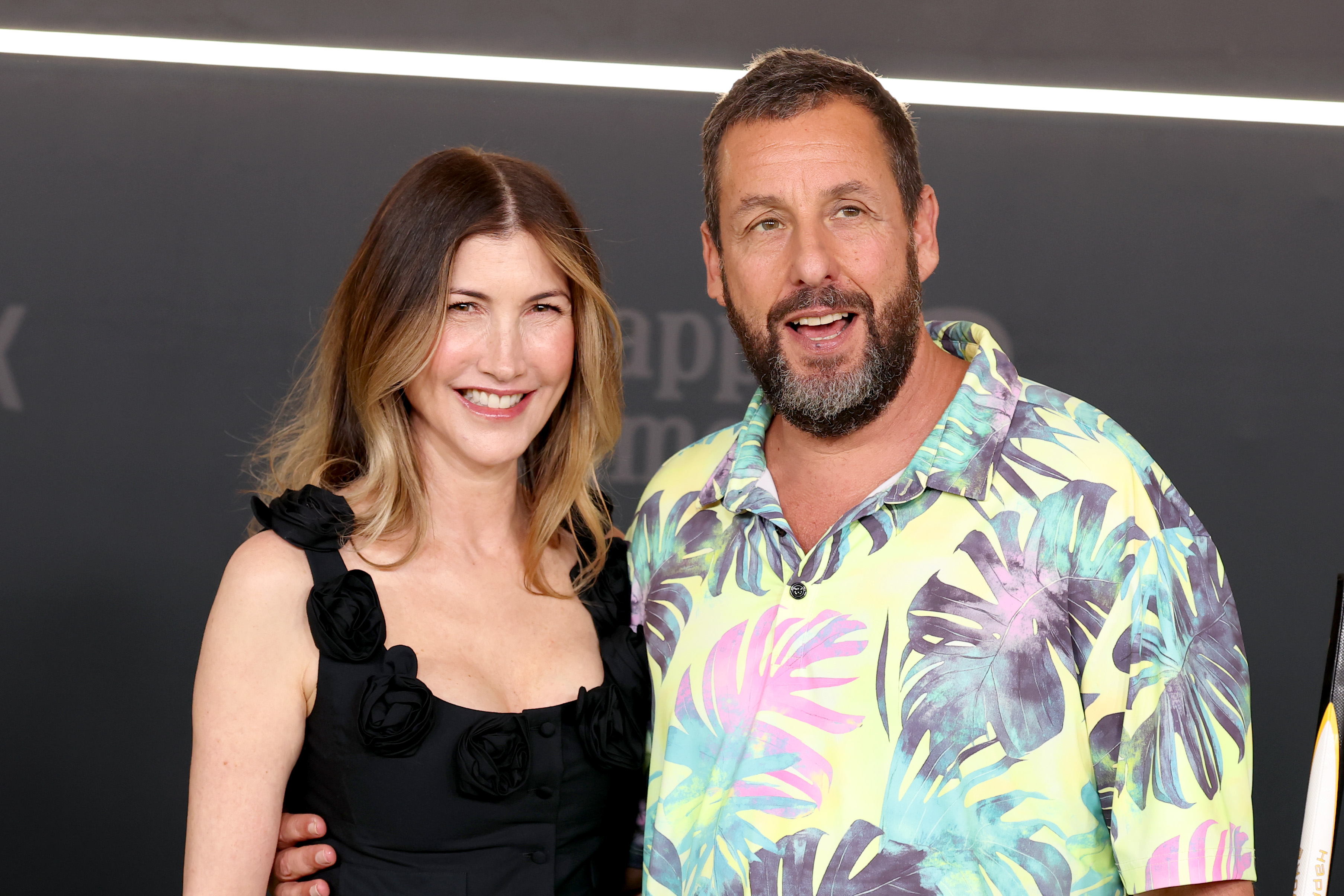 Jackie and Adam Sandler at the "Happy Gilmore 2" world premiere at Jazz at Lincoln Center on July 21, 2025, in New York. | Source: Getty Images