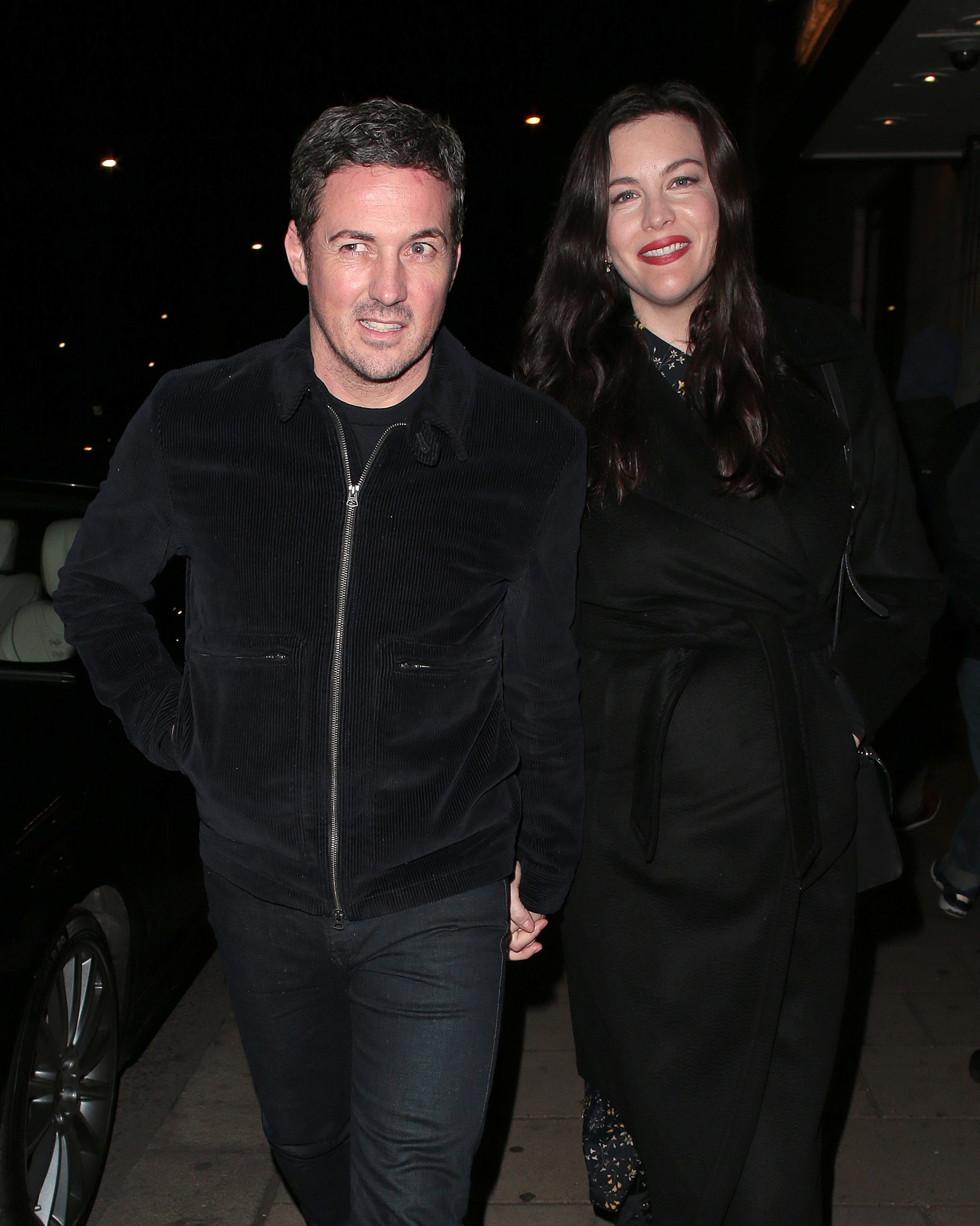 Dave Gardner and Liv Tyler seen at Kate Moss's birthday party at China Tang in Mayfair on January 15, 2019 in London, England | Source: Getty Images