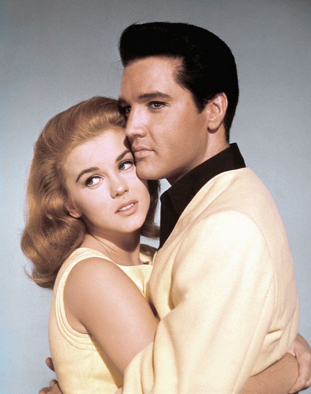 The TV star and Elvis Presley on the set of "Viva Las Vegas" in 1964. | Source: Getty Images