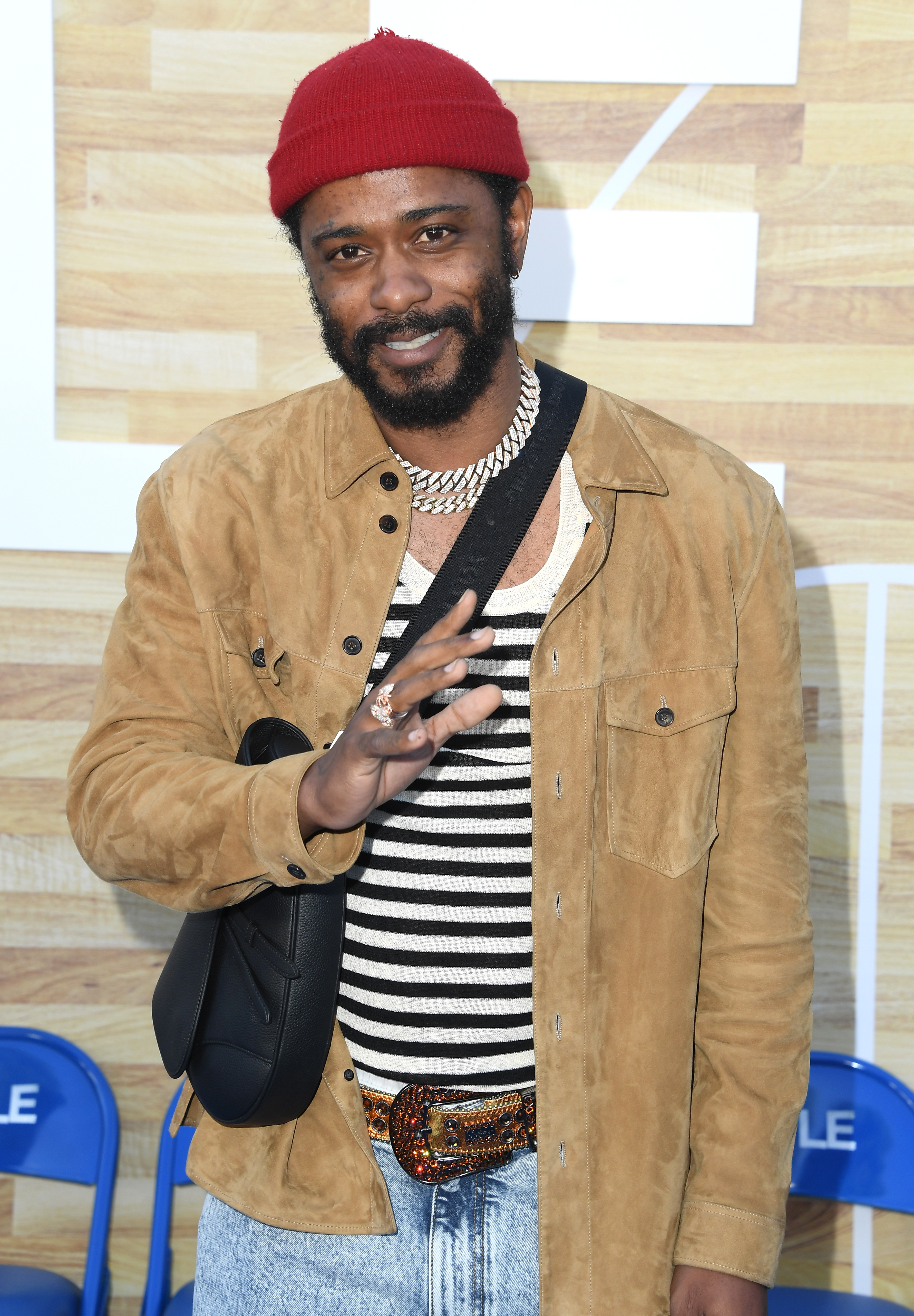 LaKeith Stanfield poses as he arrives at the Los Angeles Premiere Of Netflix's "Hustle" at Regency Village Theatre on June 1, 2022, in Los Angeles, California | Source: Getty Images